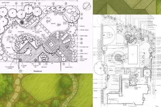 design professional site plan, master plan and landscape design