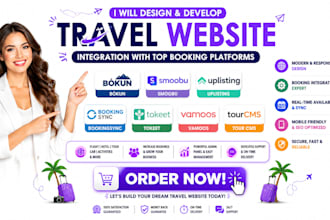 build bokun smoobu uplisting bookingsync tokeet vamoos tour cms travel website