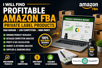 find profitable amazon fba private label products
