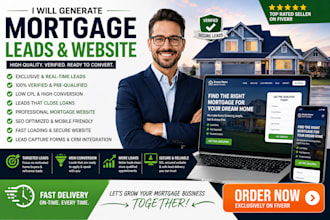 mortgage leads mortgage website loan website mca website calculator website