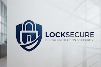 create security, company, cyber security, lock logo