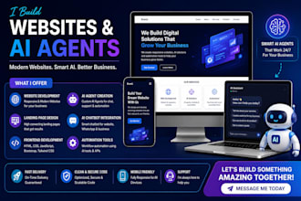build a modern website and ai agent for your business