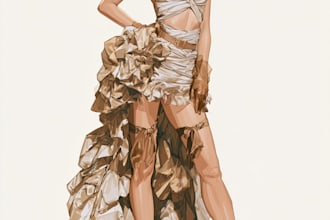 create fashion illustration for you brand