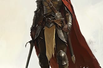 fantasy dnd character illustration
