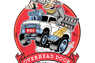 create vintage, t shirt, car and hot rod logo
