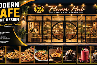 design modern window graphics, storefront, decal