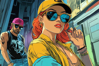 comic book illustration with comic book illustrator