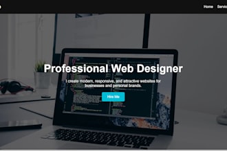 create a responsive HTML and CSS website