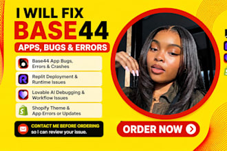 base44 expert base44 bug fixing base44 app deployment base44 app web app base44
