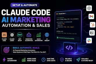 setup claude code ai marketing automation sales claude codex mcp setup ai webapp