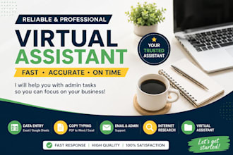 do fast and accurate data entry and virtual assistant tasks