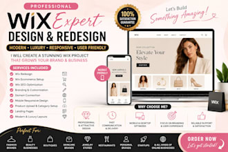 redesign wix website wix ecommerce wix store wix seo wix branding domain connect