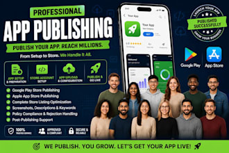 upload publish and update your ios andriod app on play store app store