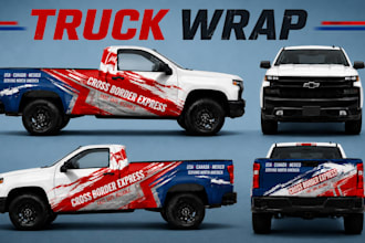 design professional truck wrap, trailer wrap and van wrap design