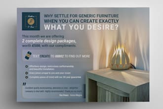 design a professional one page  flyer for your business