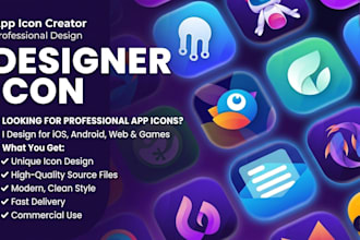 design professional mobile app icon