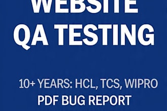 do expert website and mobile app QA testing with 15 point audit