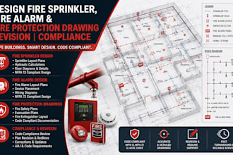 design fire sprinkler fire alarm and fire protection drawing compliance revision