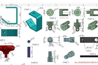 make 2d and 3d drawings in cad and solidworks