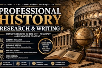 create historical research articles