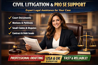 be civil litigation attorney pro se litigation assistance and court case support