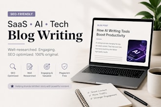 write SEO saas ai blog articles