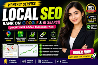 do monthly GEO, local SEO gmb, aeo to rank on google and ai search