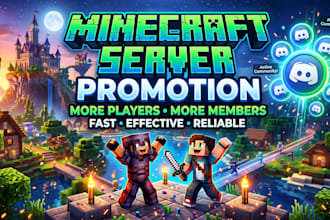 promote minecraft with nsfw server discord server and gaming community fast