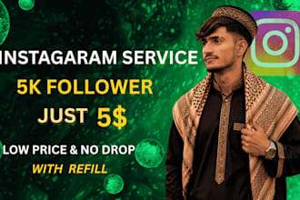 provide you instgram follower low rate and fast delivery