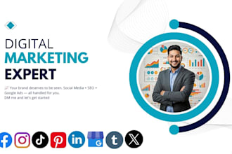 be your complete digital marketing manager for social media SEO and google ads