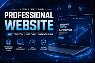 be your professional website on one com web com onepage website com