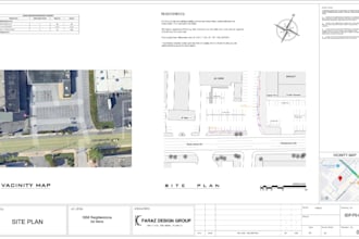 draw site plan or drawings for permit in autocad very fast