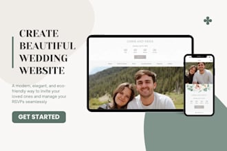 make a wedding invitation website include rsvp