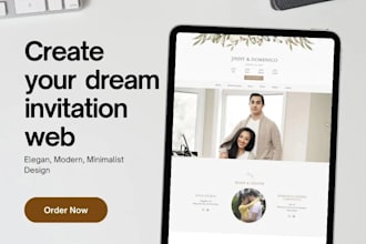 make a wedding invitation website