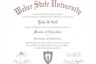 create college diploma degree and university certificate