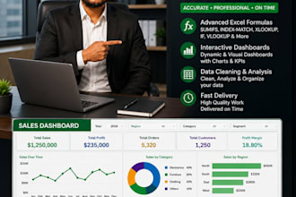 be your expert excel consultant for advanced formulas and dashboards