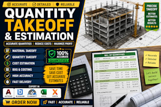 do quantity takeoff and estimation