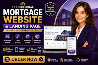 build mortgage website design mortgage landing page and mortgage calculator