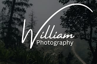 create modern signature and photography logo design