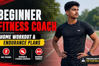 create a beginner home workout plan for fitness and endurance