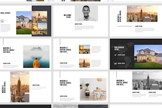 design real estate marketing brochure property sales commercial home listing