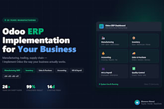 implement odoo erp for your manufacturing or trading business
