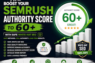 build your semrush authority score to 60plus with strategic SEO