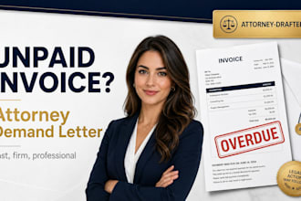 write a powerful unpaid invoice demand letter as a US attorney legal letter lba