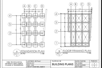 create structural framing foundation beam column layout deck patio design