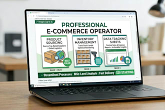 do product sourcing, inventory management, and data tracking