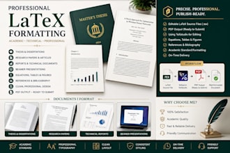professionally format thesis dissertation and research papers in latex