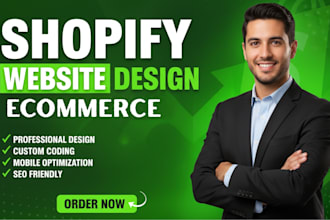 design shopify website, shopify store and shopify dropshipping store