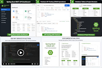 create java spring boot rest API with crud operations