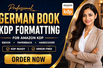 professional german book ebook paperback for kindle formatter for amazon KDP